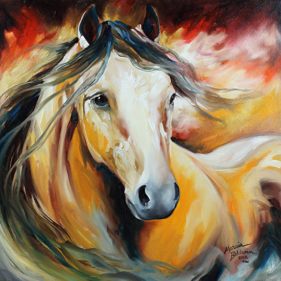 BUCKSKIN WILD Oil on Canvas